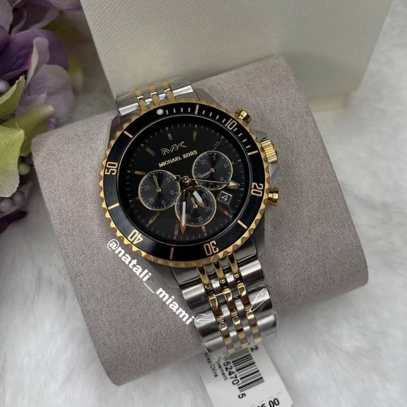 "BAYVILLE" Dial Black. Silver/Gold-Tone